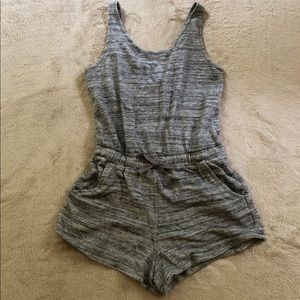 Gray Cotton Romper